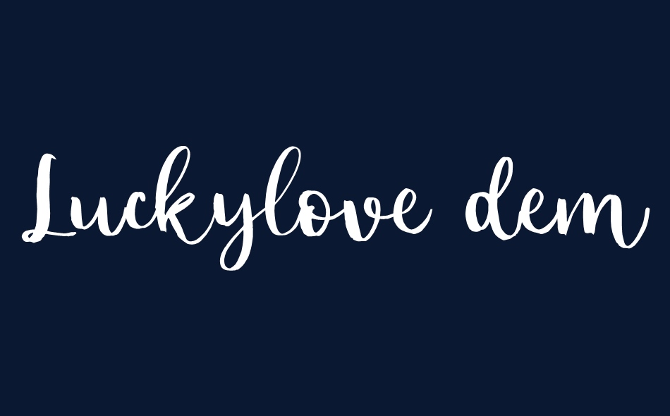 Luckylove font big