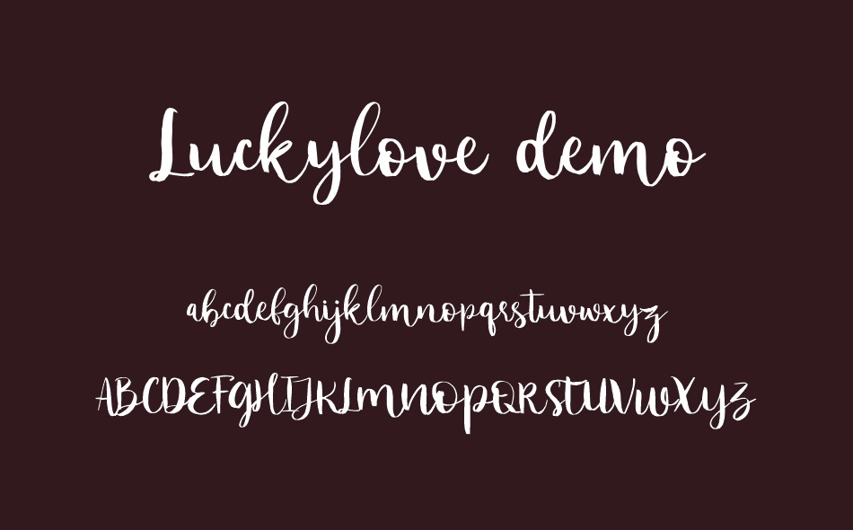 Luckylove font