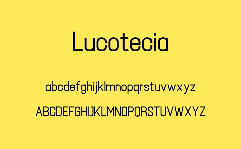 Lucotecia font