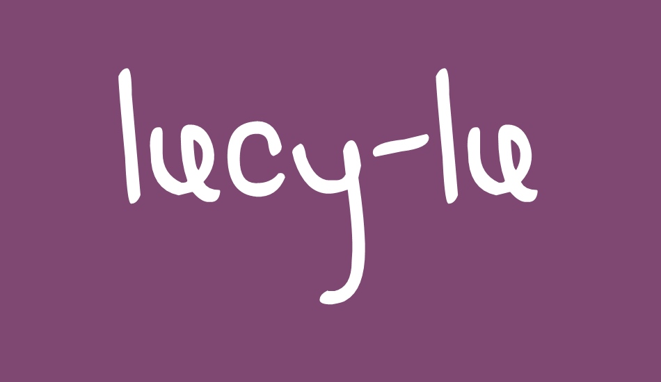 LUCY-LU font big