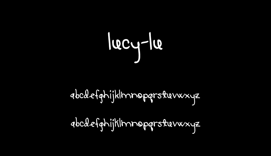 LUCY-LU font