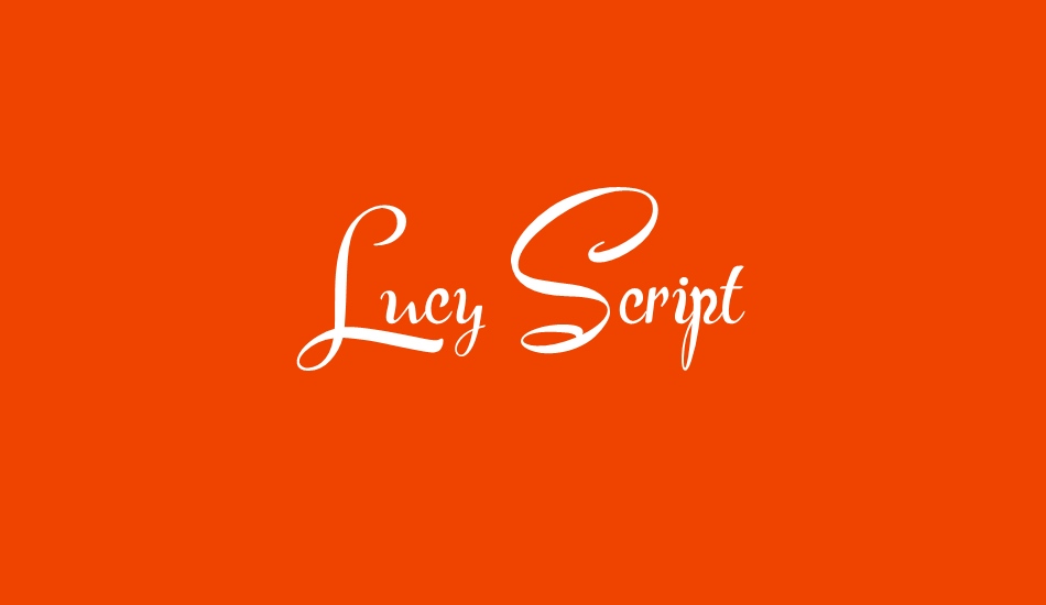Lucy Script font big