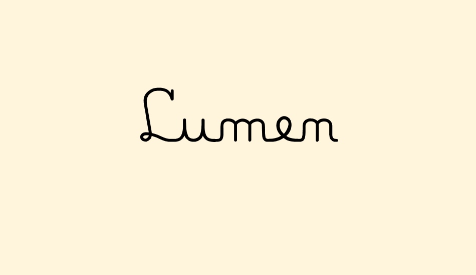 Lumen font big