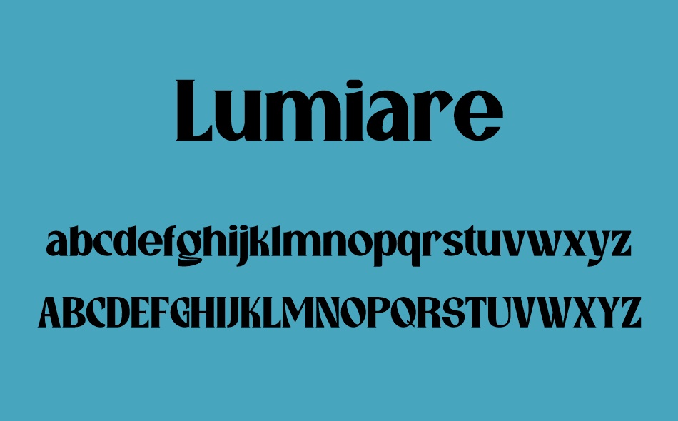 Lumiare font