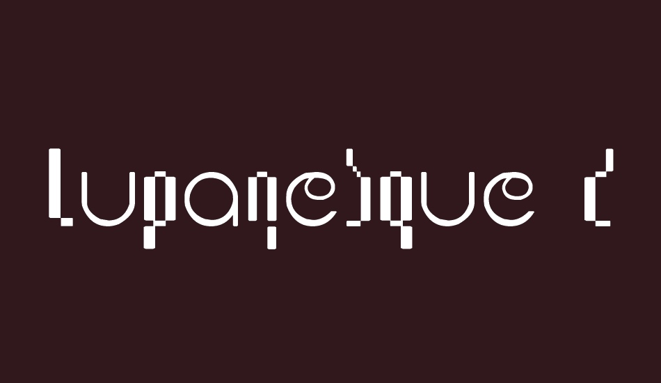 Lupanesque consqueezed font big