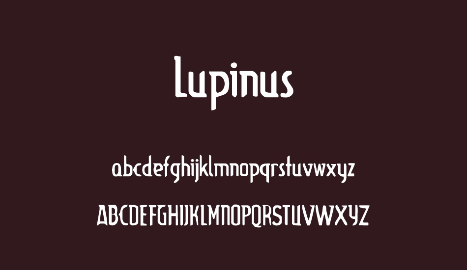 Lupinus font