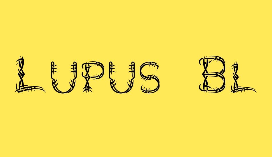 Lupus Blight font big