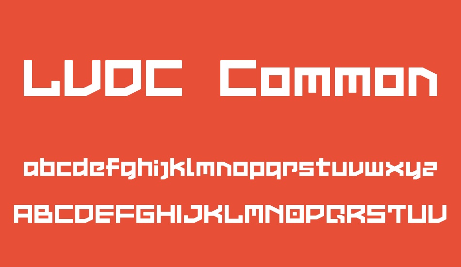 LVDC Common2 font