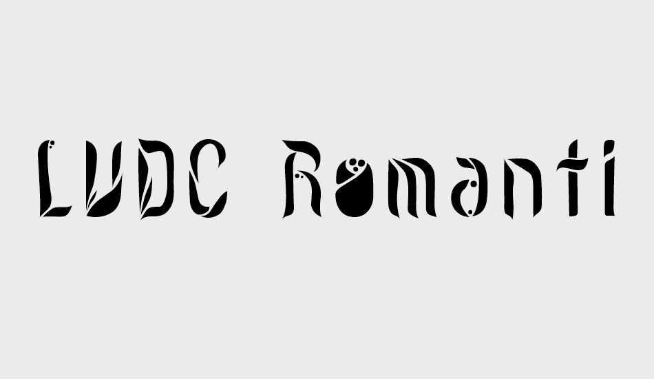 LVDC Romantic9 font big