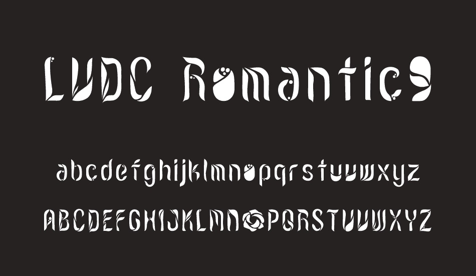 LVDC Romantic9 font