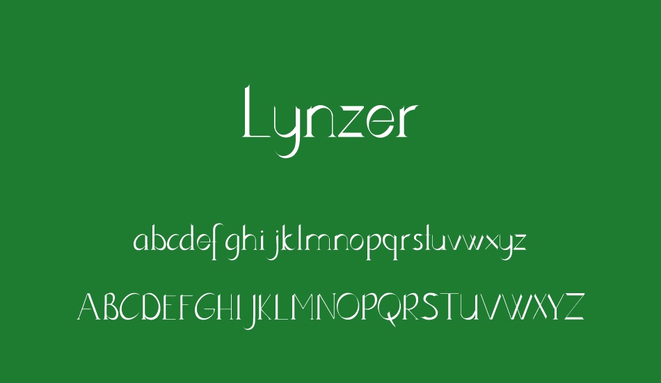 Lynzer font