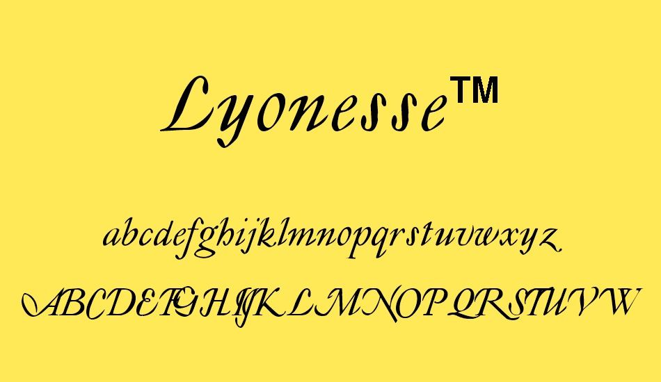 Lyonesse™ font