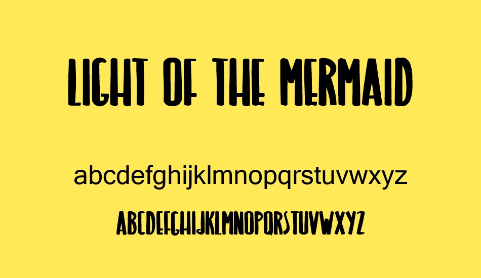 LIGHT OF THE MERMAID font
