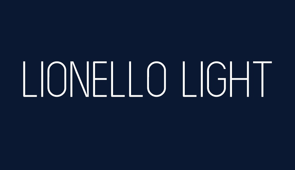LIONELLO Light font big