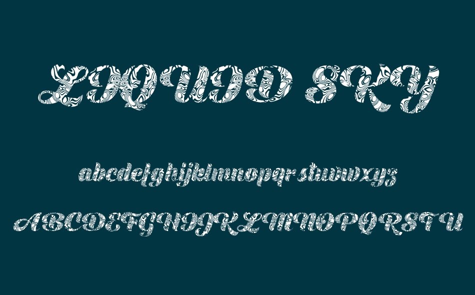 Liquid Sky font