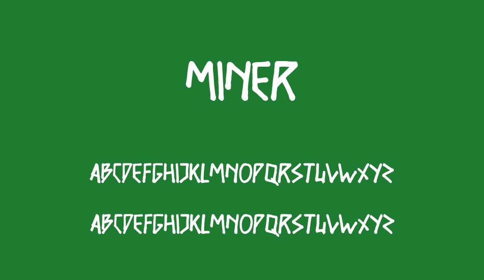 Miner free font