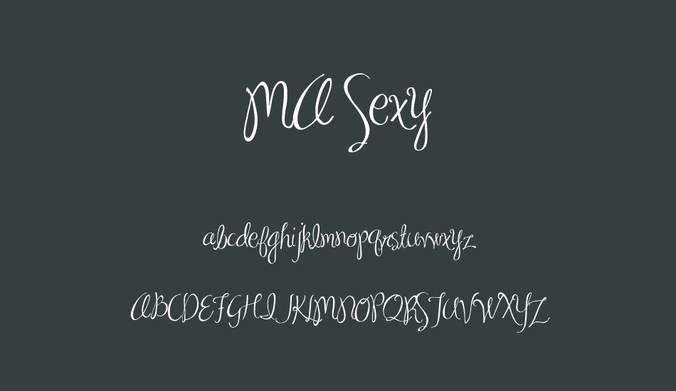 MA Sexy font