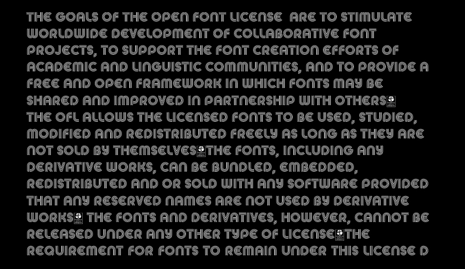 MACCOS Demo font 1