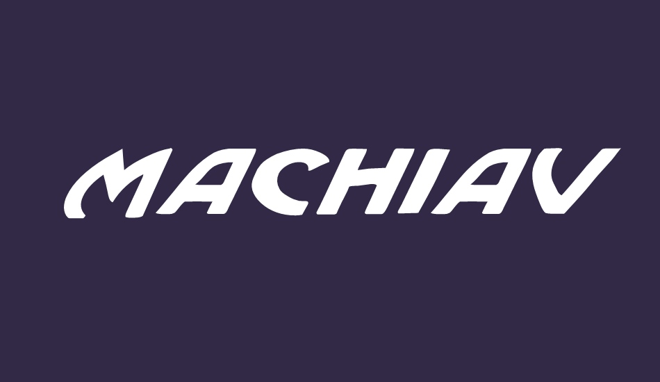 Machiavelli Italic font big