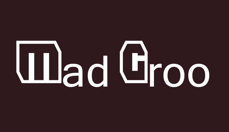 Mad Groove Clean font big