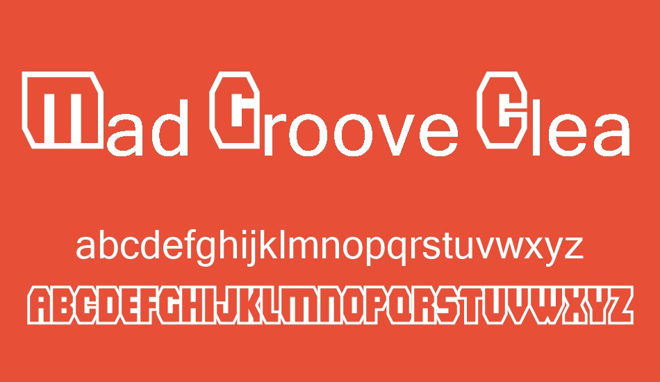 Mad Groove Clean font