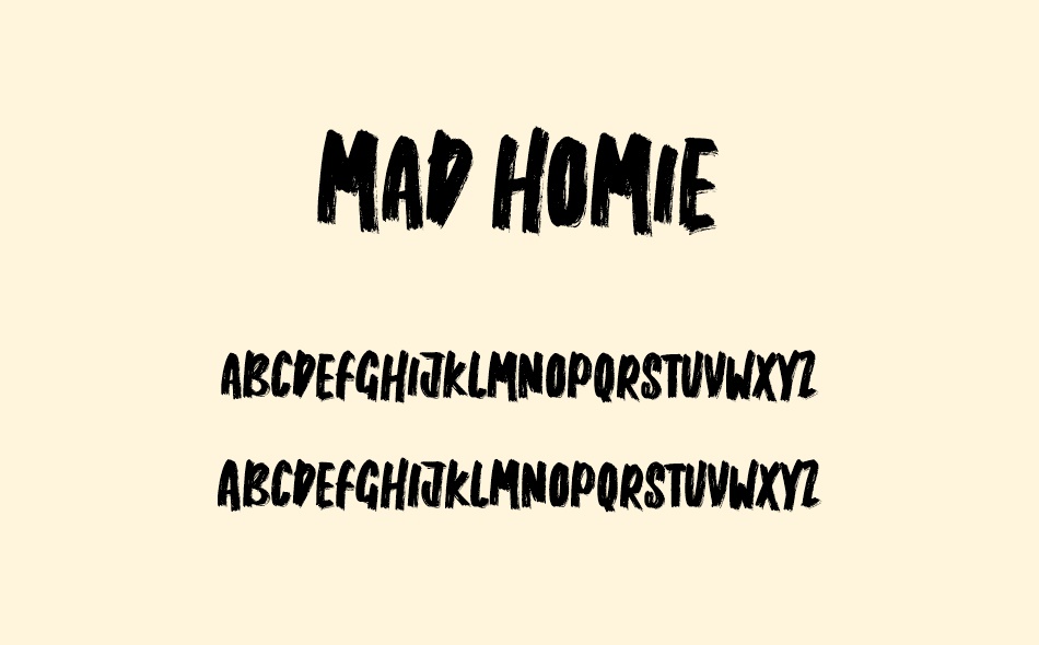 Mad Homie font