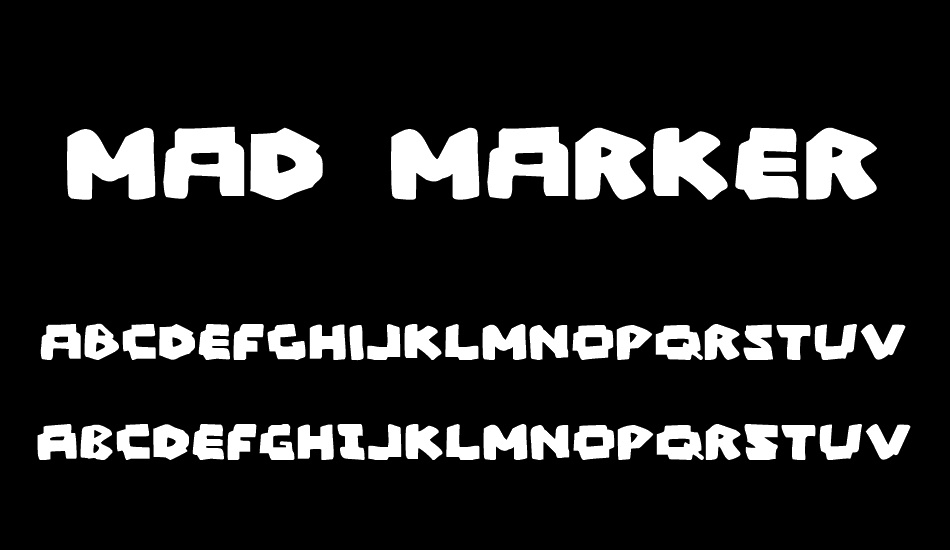 Mad Marker font