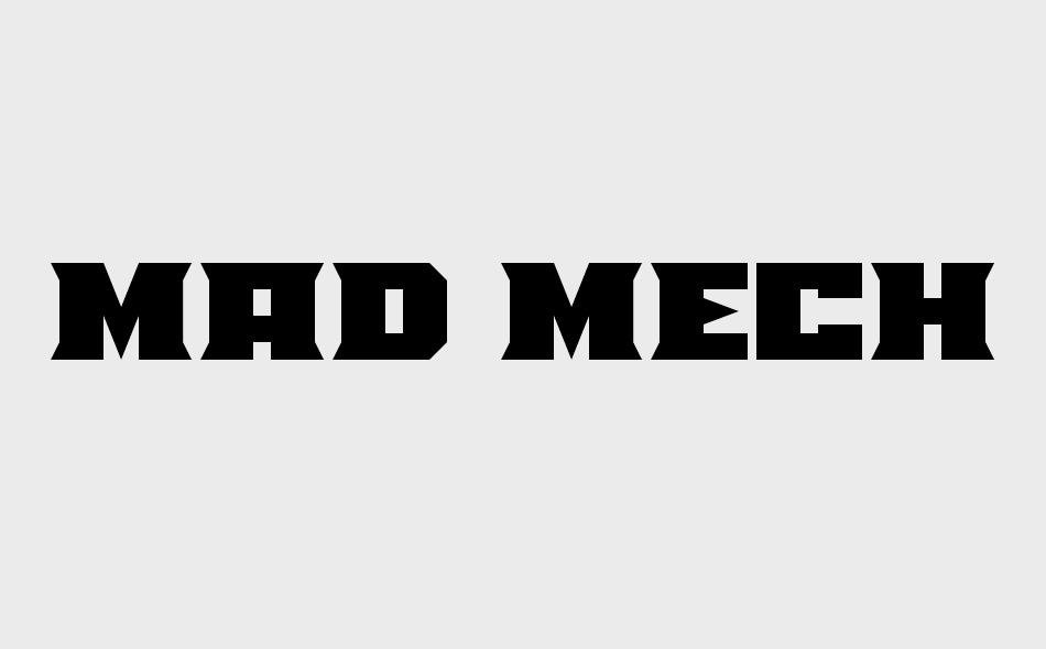 Mad Mecha font big