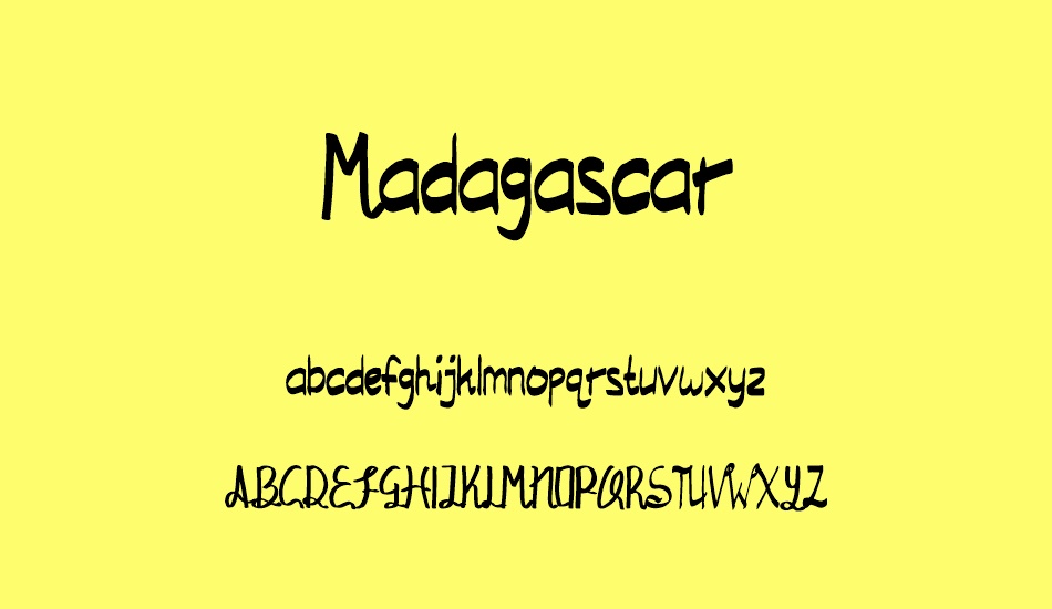 Madagascar font