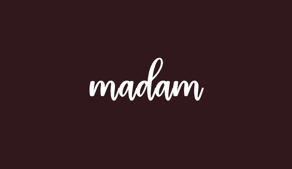 madam font big