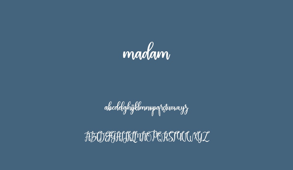 madam font