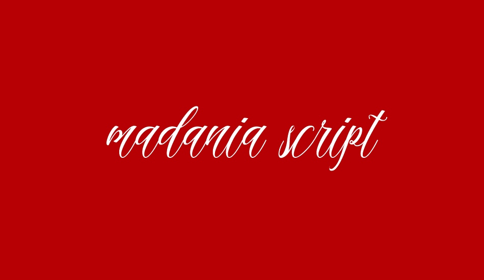 madania script font big