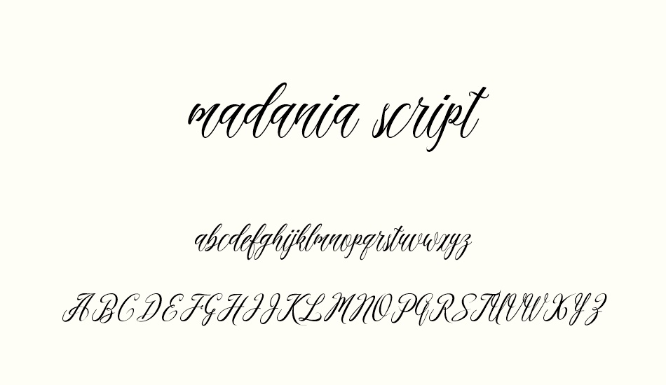 madania script font