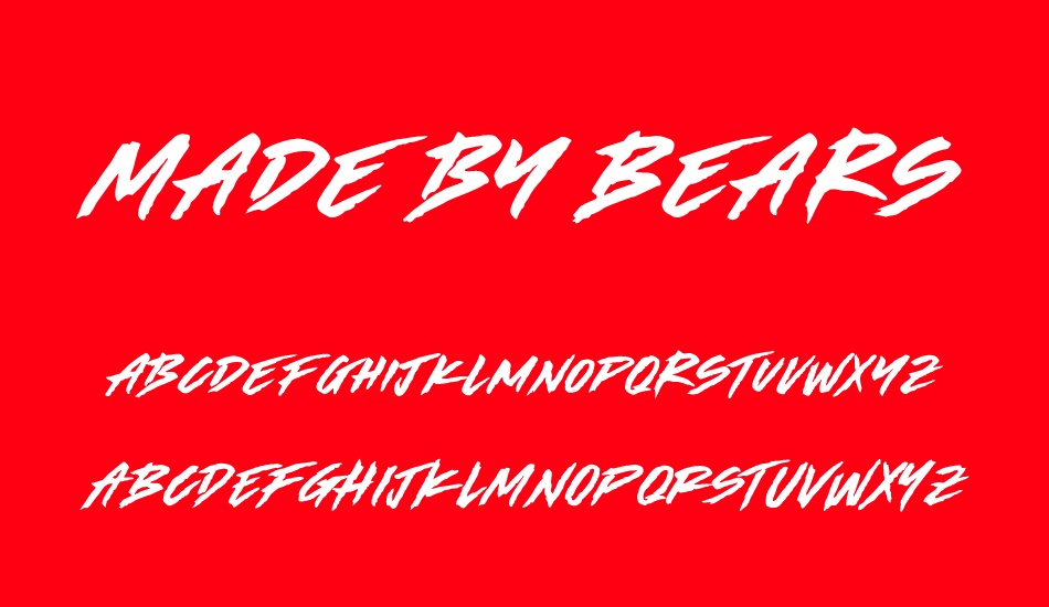 Made by Bears DEMO font