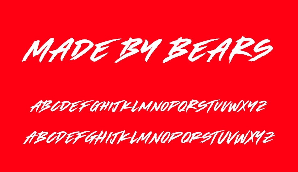 Made by Bears DEMO font