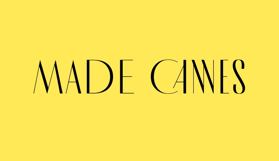 MADE Cannes font big