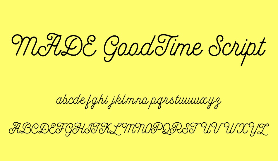 MADE GoodTime Script font