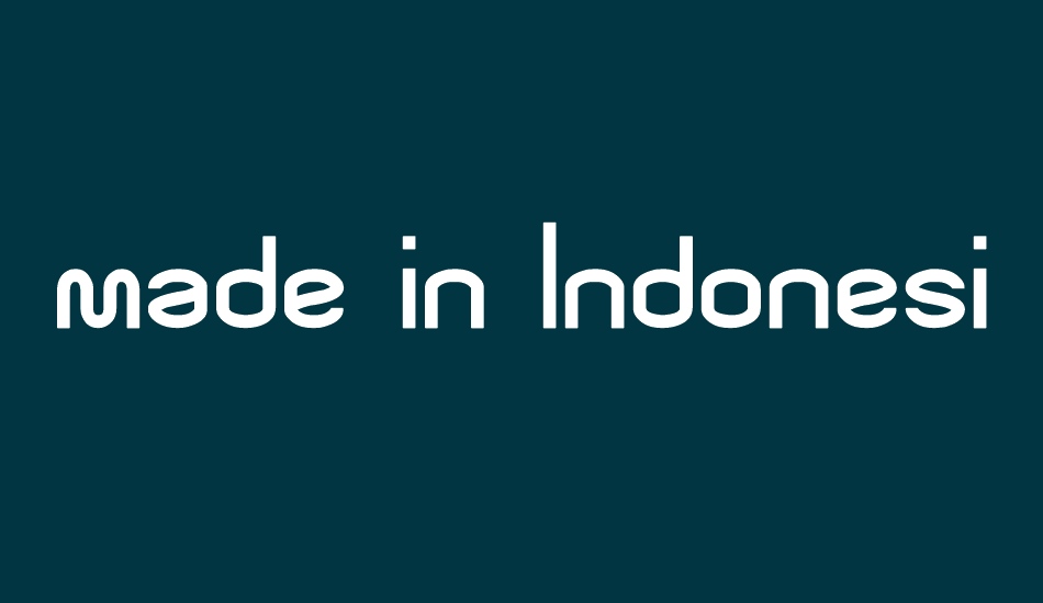 made in Indonesia font big