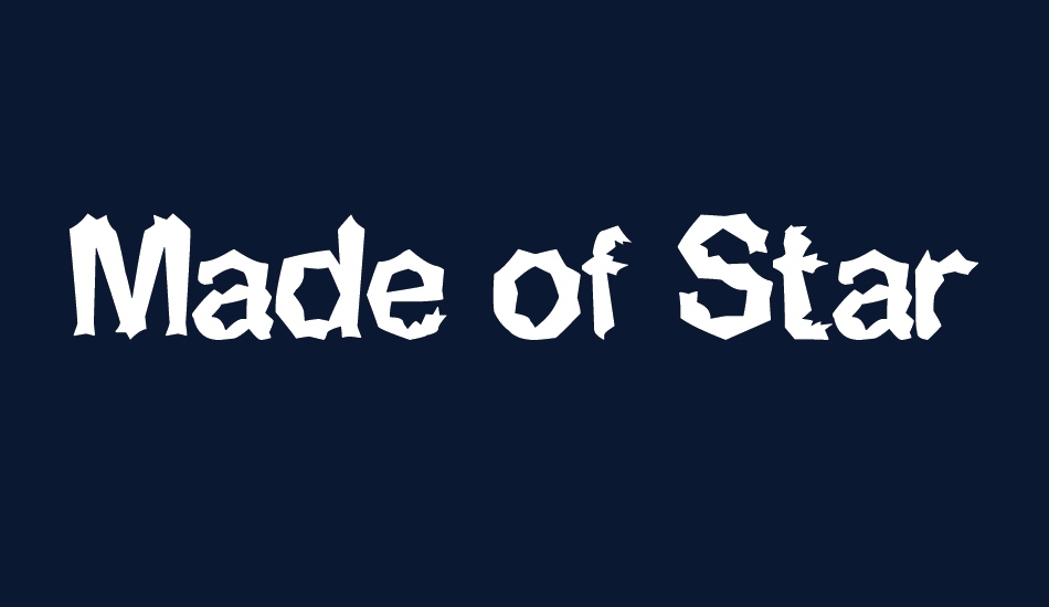 Made of Stars font big