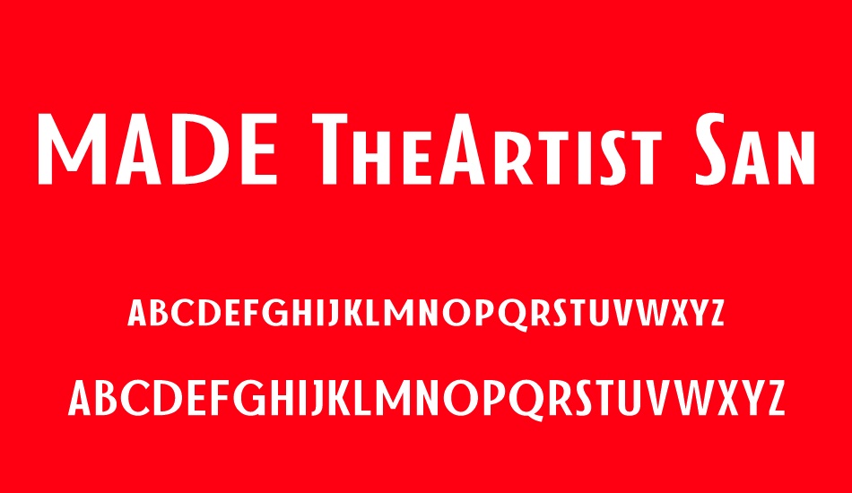 MADE TheArtist Sans font