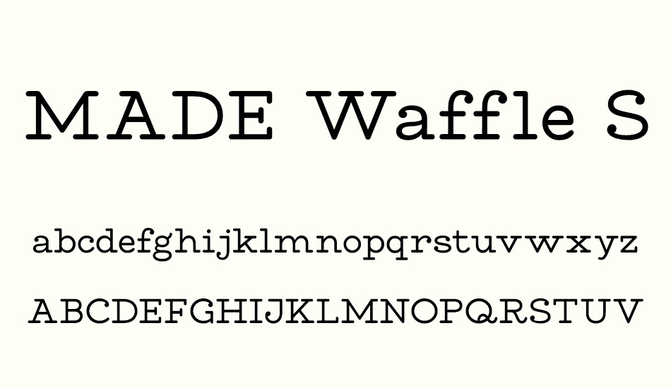 made-waffle-slab font