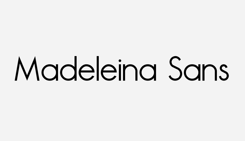 Madeleina Sans font big