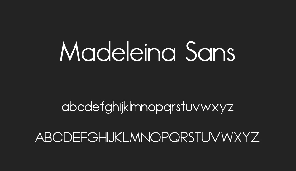 Madeleina Sans font