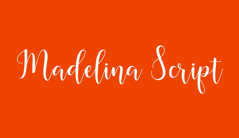 Madelina Script font big