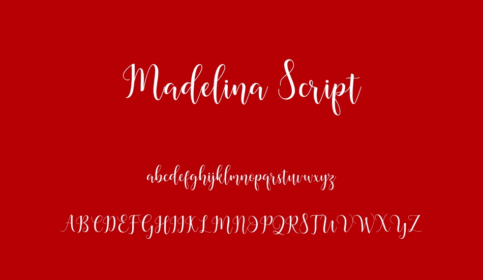 Madelina Script font