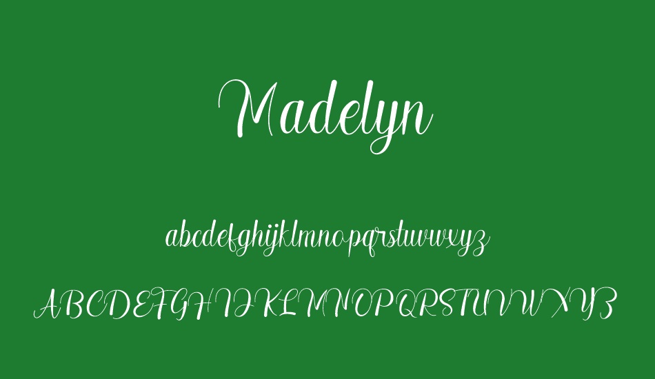 Madelyn font
