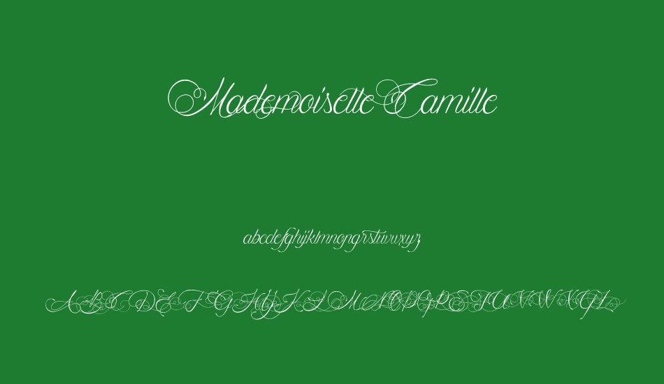 Mademoiselle Camille font