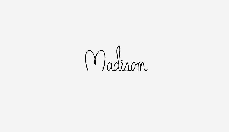 Madison font big