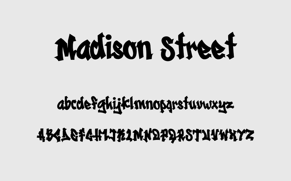 Madison Street font