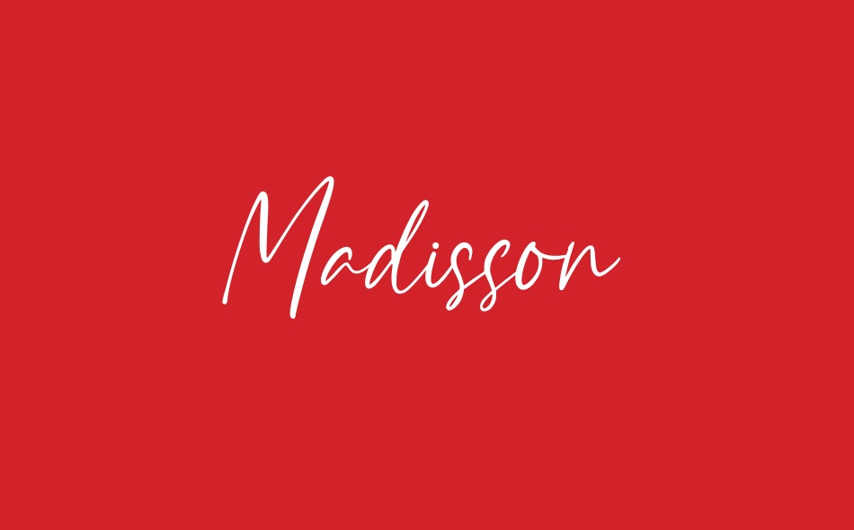 Madisson font big